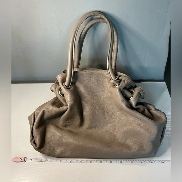 Furla Taupe Leather Handbag - Picture 14 of 15